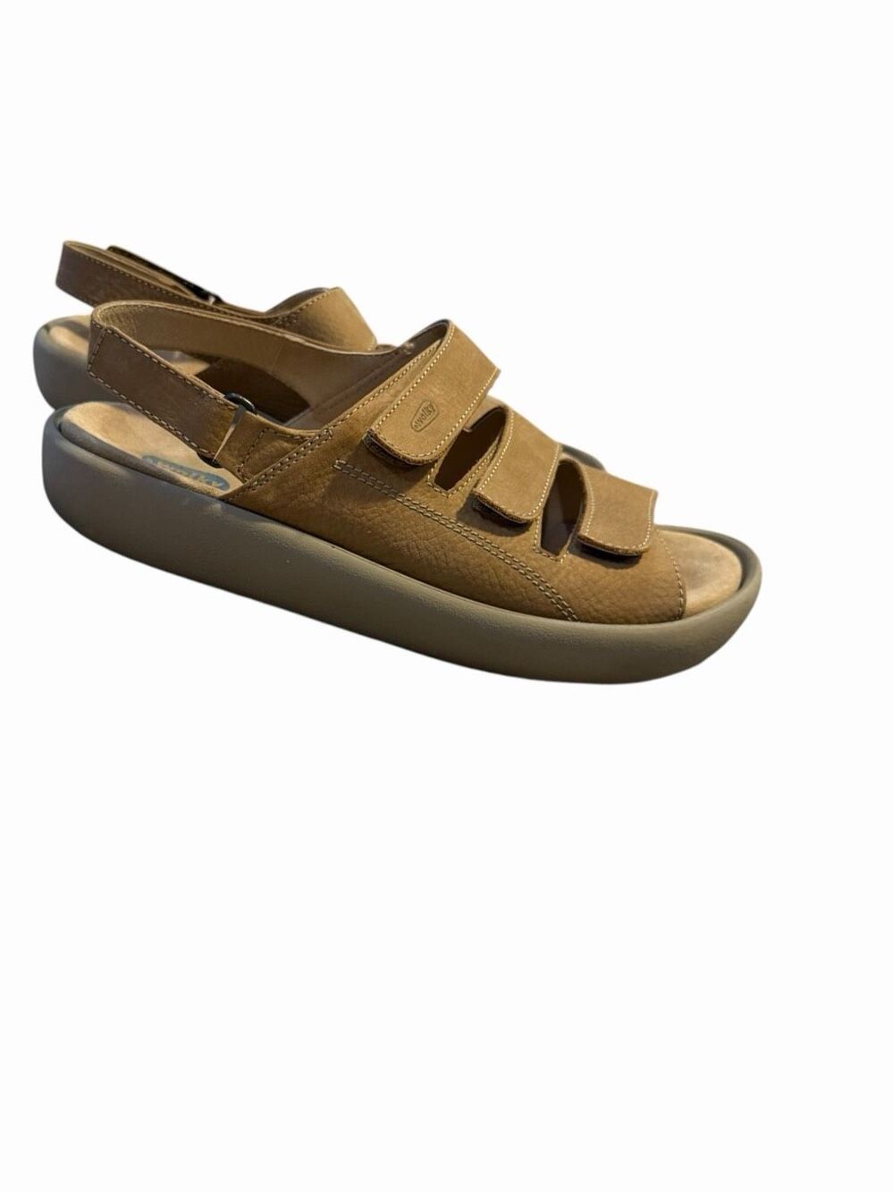 WOLKY Women’s Jewel Leather Adjustable Comfort Sandals Brown US 11 EU 42
